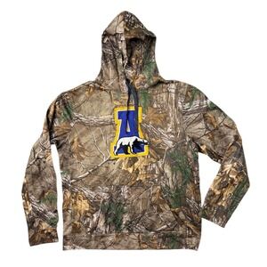 Colosseum University Alaska Fairbanks Nanooks Realtree Camo Hoodie Mens Large